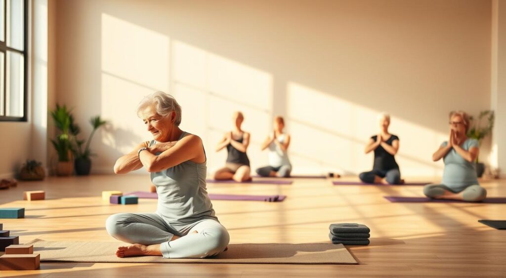 sequências para prática de yoga para mulher madura